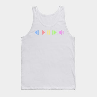 Pastel Music Controls Tank Top